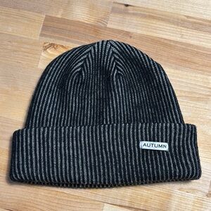 Autumn Cord Beanie - Black